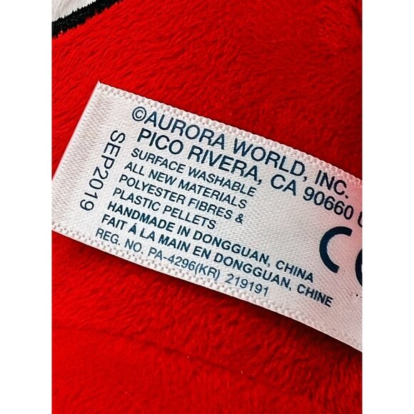 Aurora World Dr Seuss Thing 1 and 2  Plush Reversible Two Sided Double Dood 9" - Picture 9 of 10